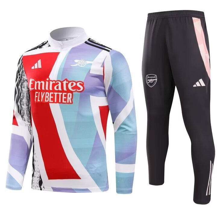 Arsenal Adidas Pre Match Tracksuit Red/Blue/White | Juniors