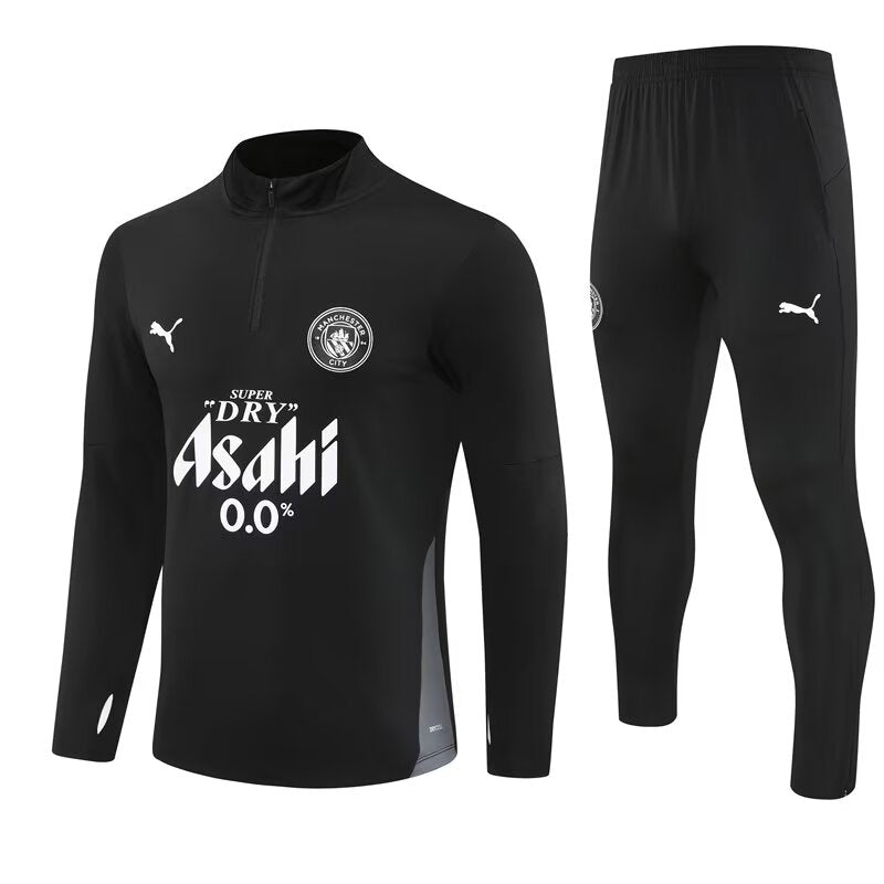 Manchester City Puma Asahi Tracksuit Black 25/26 | Adults