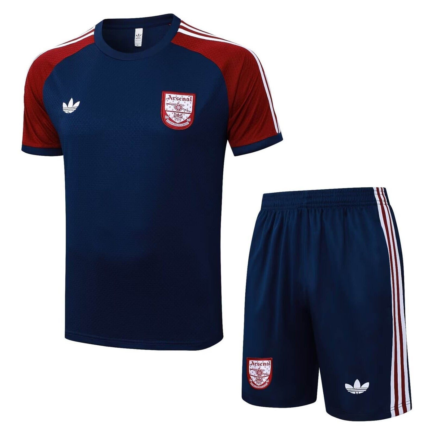 Arsenal Adidas Originals Training Set Shirt/Shorts Red/Blue | Adults