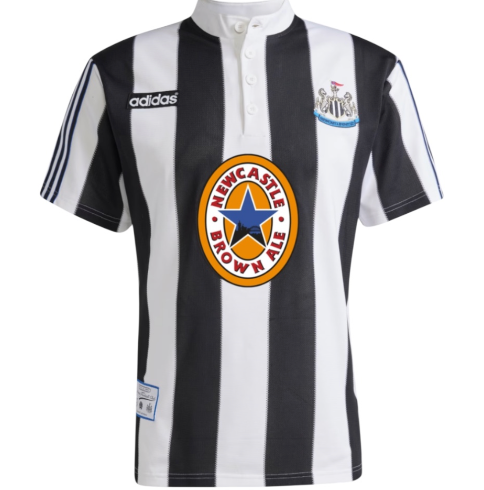 Newcastle United Adidas Home Shirt 95/96 Retro | Adults