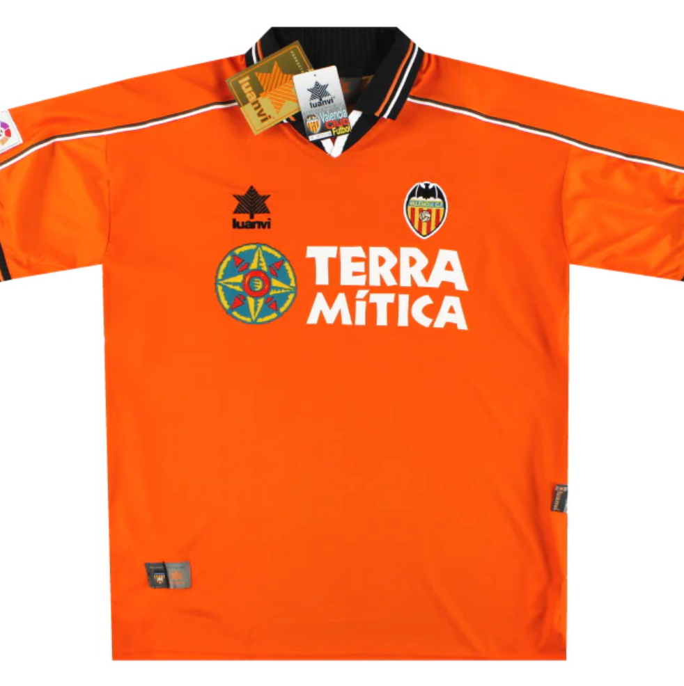 Valencia Luanvi Away Shirt 99/00 Retro | Adults