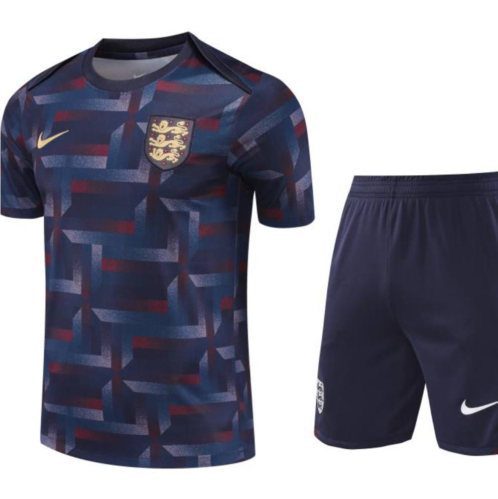 England Nike Training Set Shirt/Shorts Blue/Red