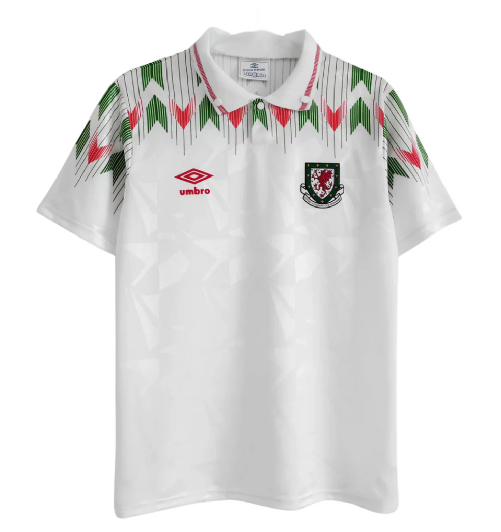 Wales Umbro Away Shirt 90/92 Retro | Adults