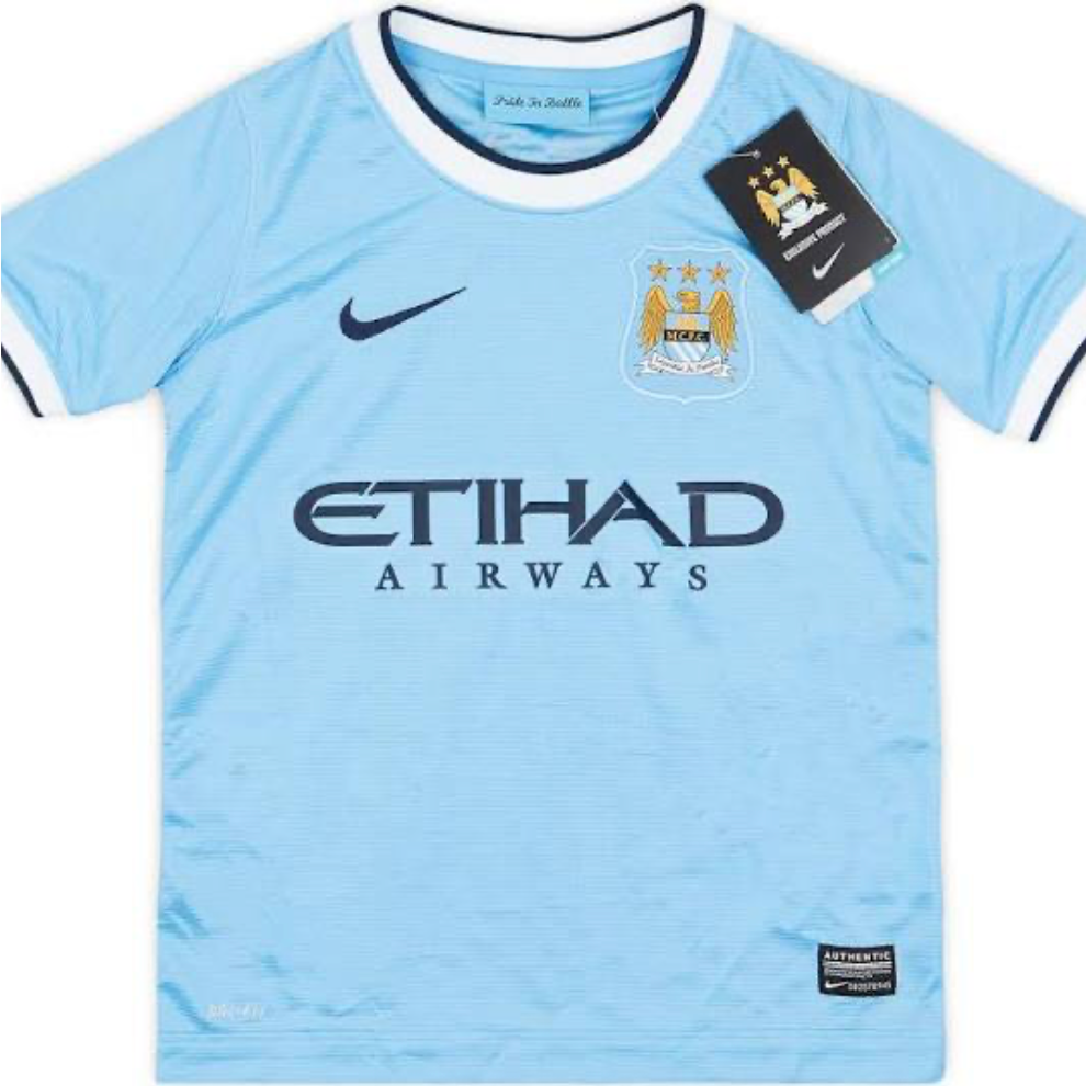 Manchester City Nike Home Shirt 13/14 Retro | Adults – Football
