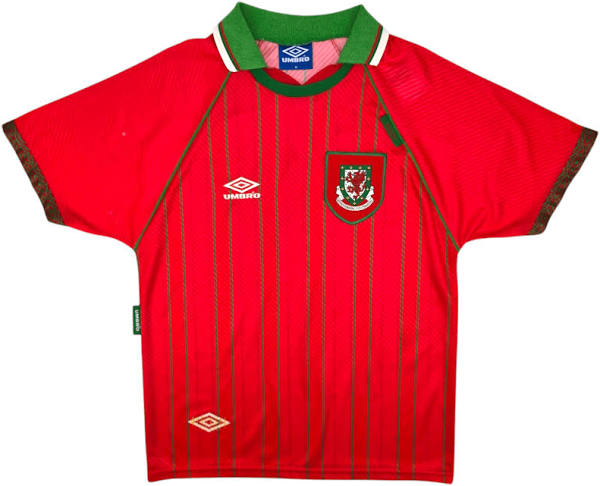 Wales Umbro Home Shirt 94/96 Retro | Adults