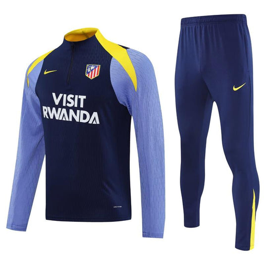 Atletico Madrid Nike Pre-Match Tracksuit 25/26 Navy/Yellow | Adults