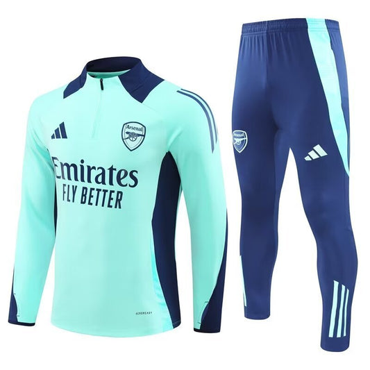 Arsenal Adidas Pre Match Tracksuit Mint/Blue | Adults