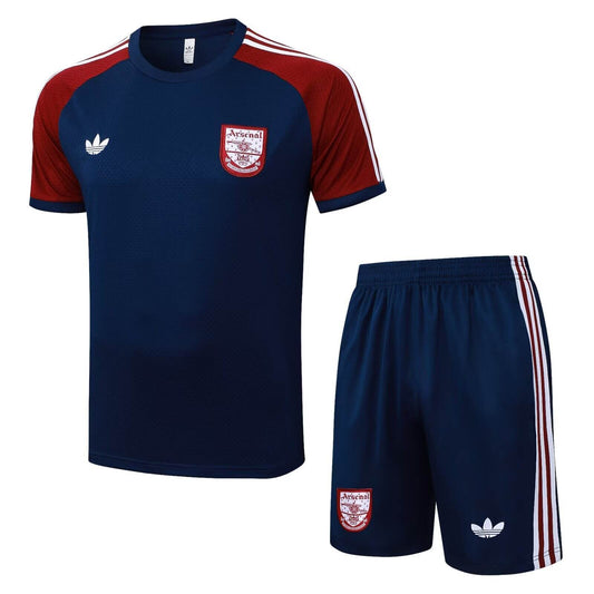 Arsenal Adidas Originals Training Set Shirt/Shorts Red/Blue | Adults