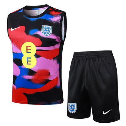 England Nike Training Set Vest/Shorts Black/Multi