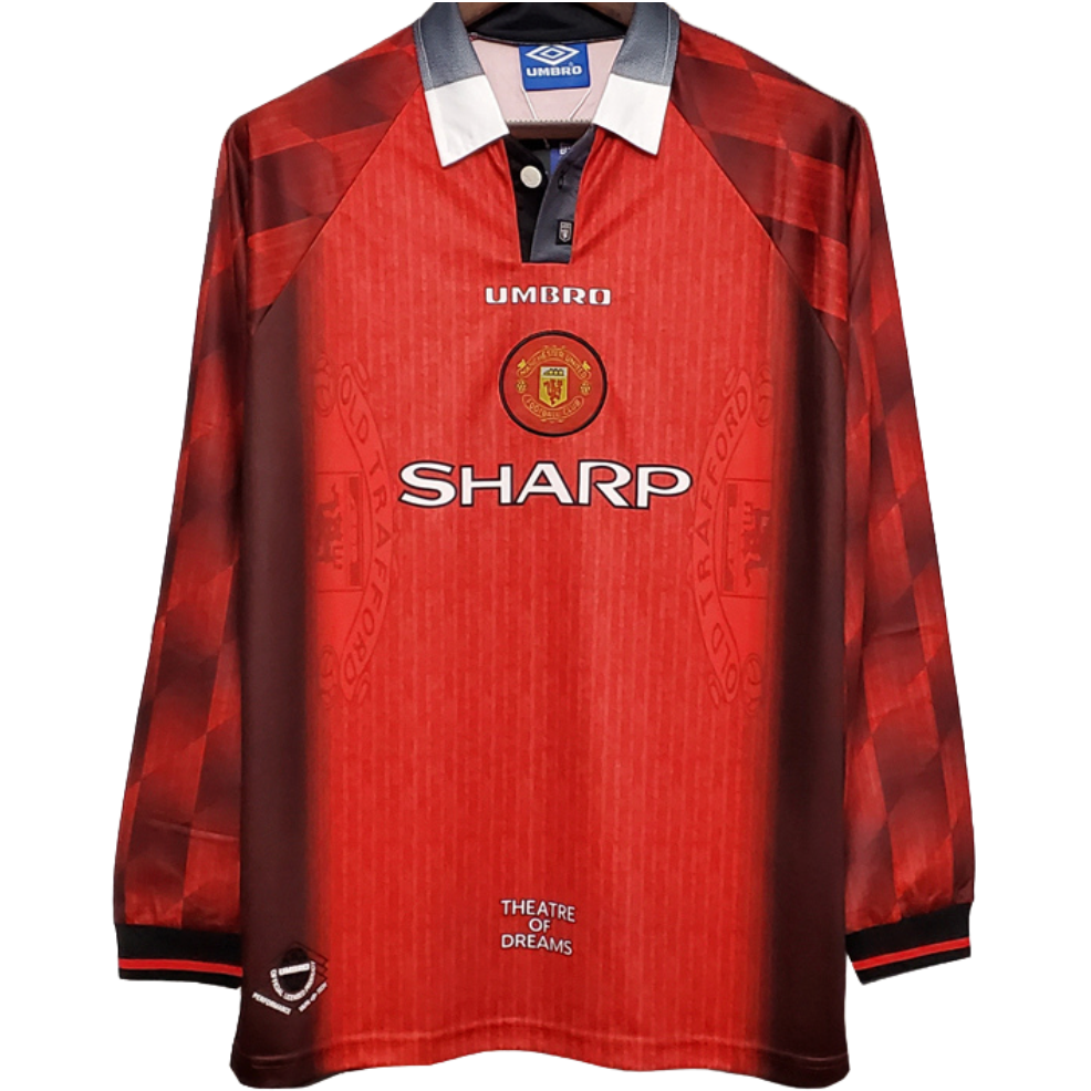 Manchester United Umbro Home Shirt 96/98 Retro Long Sleeve | Adults