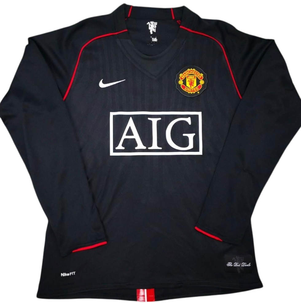 Manchester United Nike Away Shirt 07/08 Long Sleeve Retro | Adults