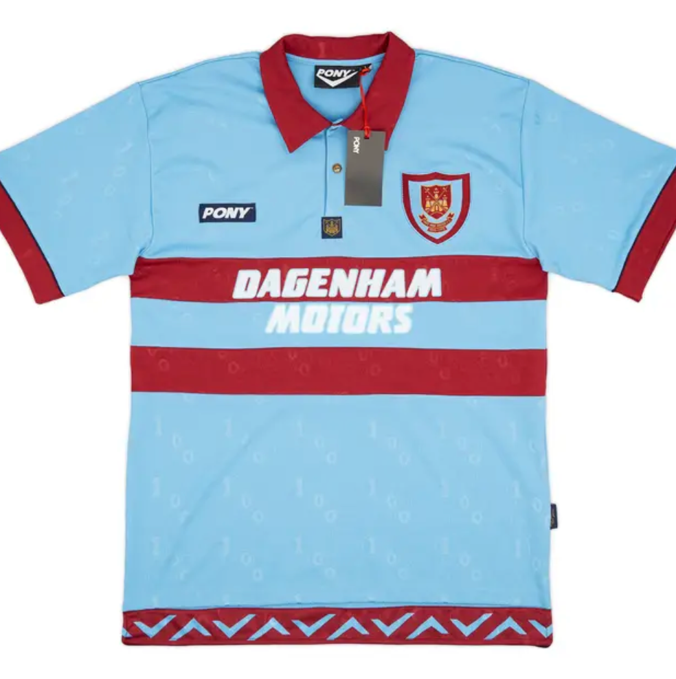 West Ham United Pony 95/97 Away Shirt Retro | Adults