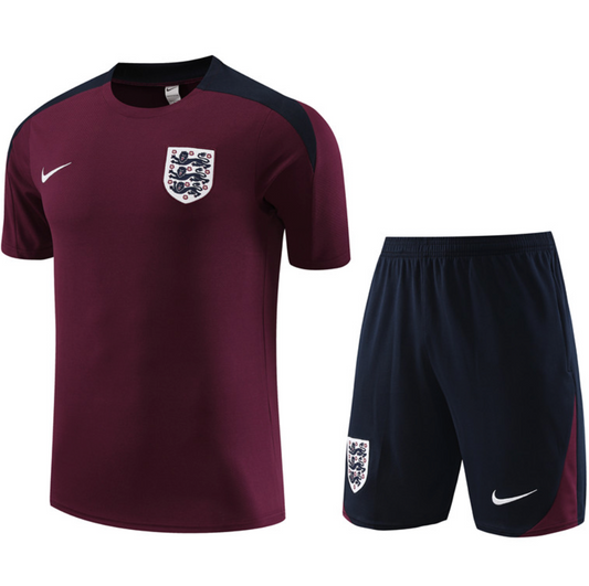 England Nike Training Set Shirt/Shorts Maroon