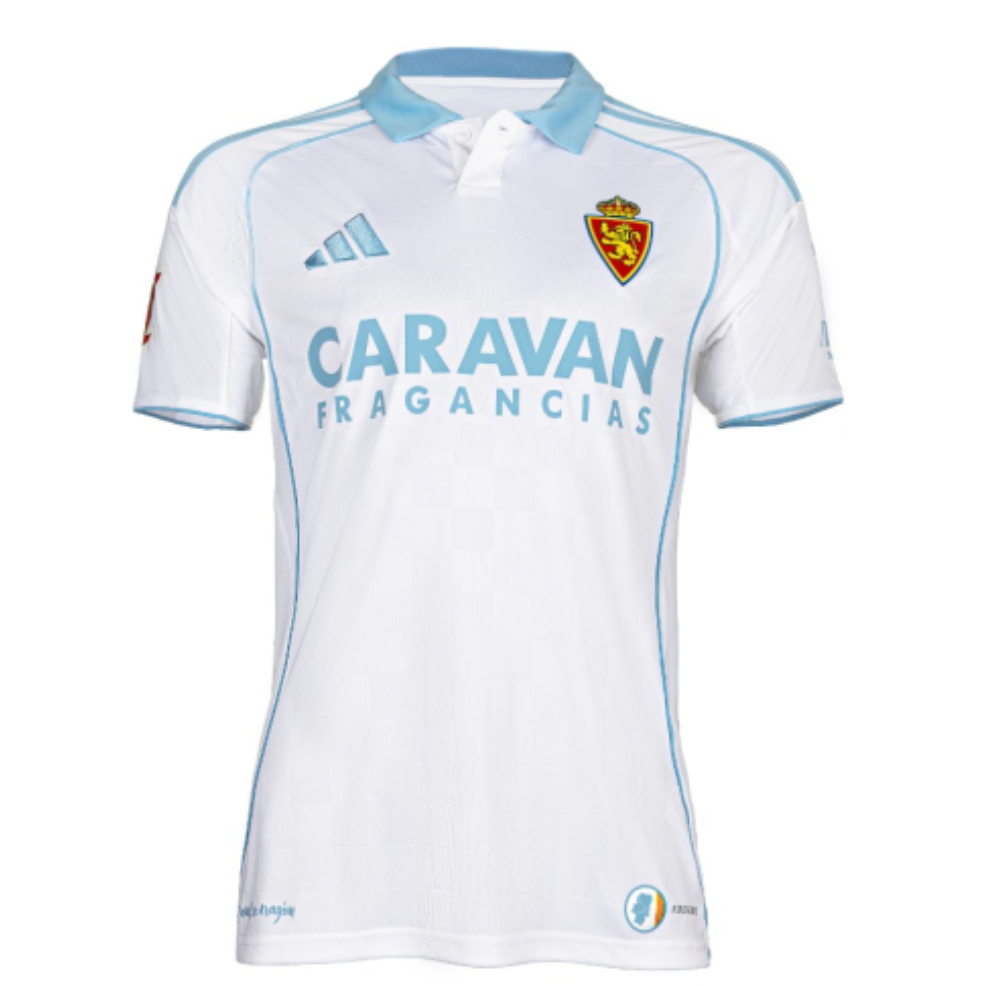 Real Zaragoza Adidas Home Kit 25/26 | Youth