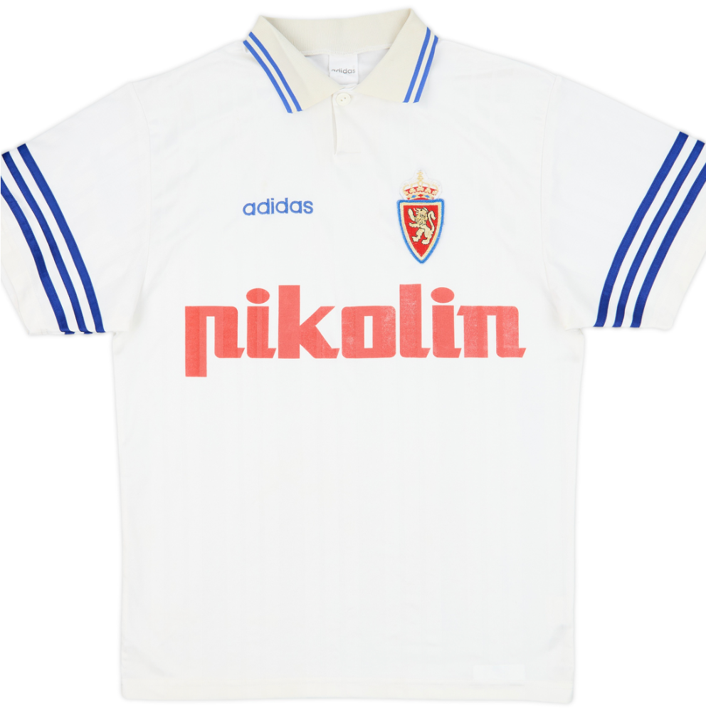 Real Zaragoza Adidas Home Shirt 95/96 Retro | Adults