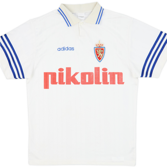 Real Zaragoza Adidas Home Shirt 95/96 Retro | Adults